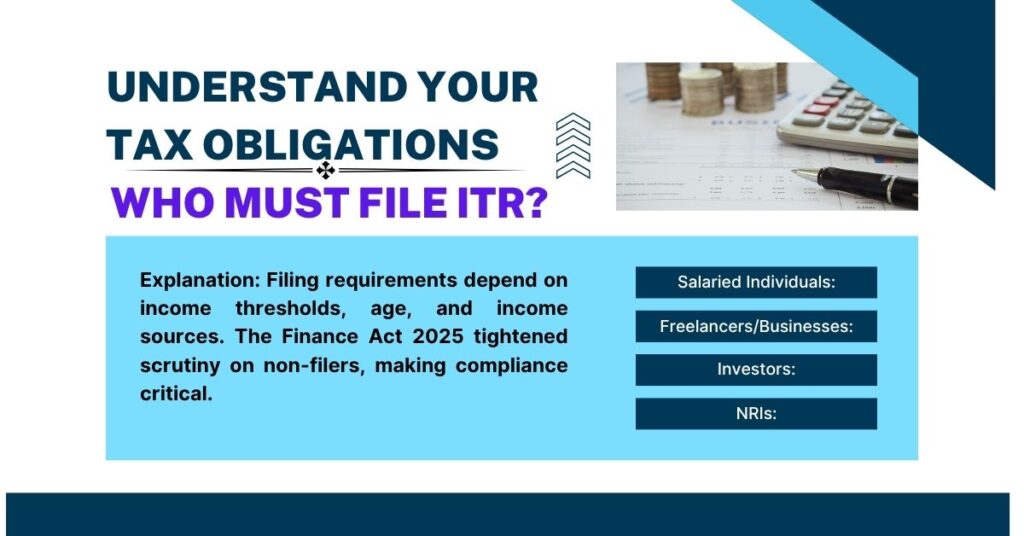 Understand Your Tax Obligations Who Must File ITR